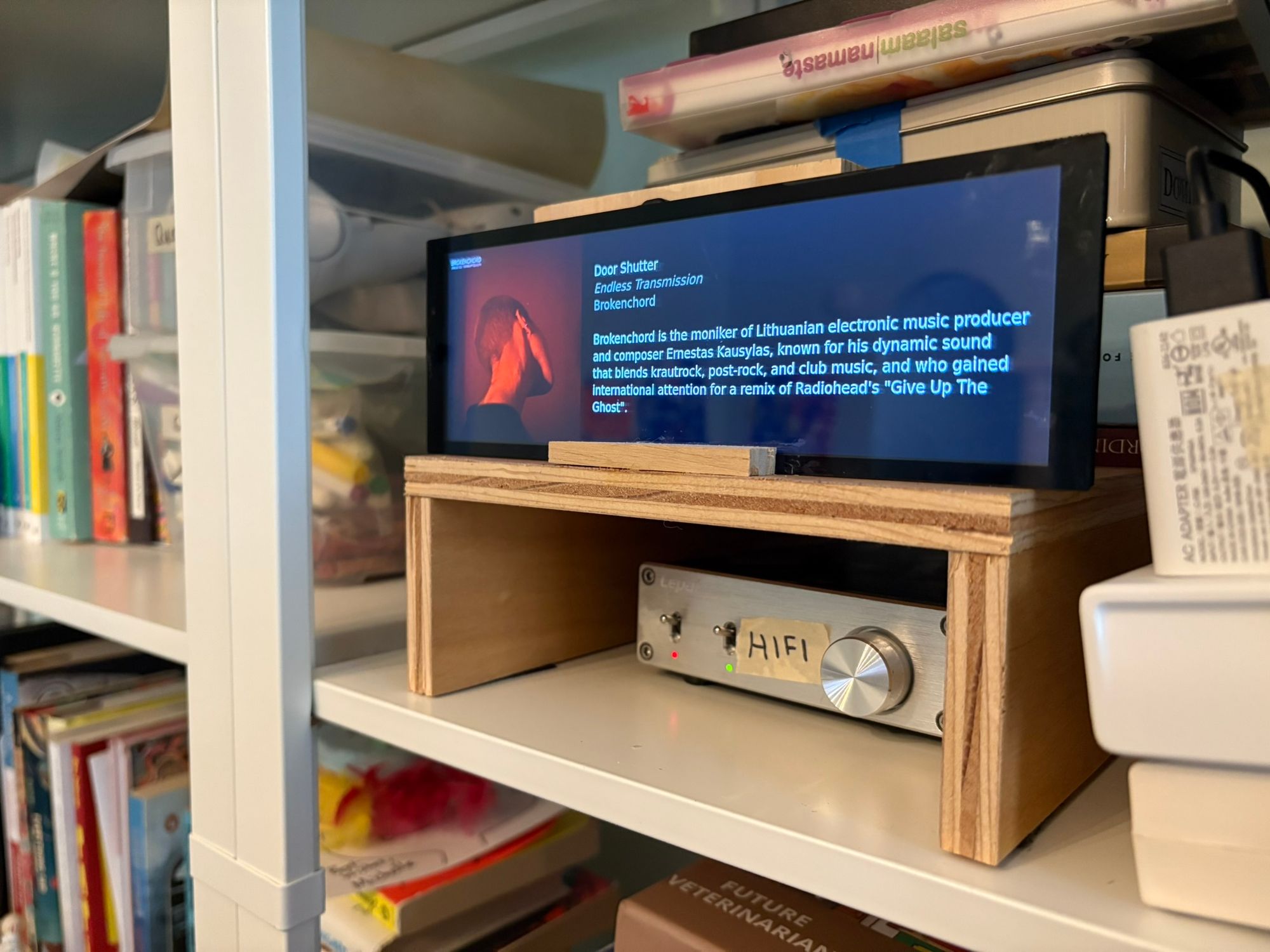 Album art and artist info display